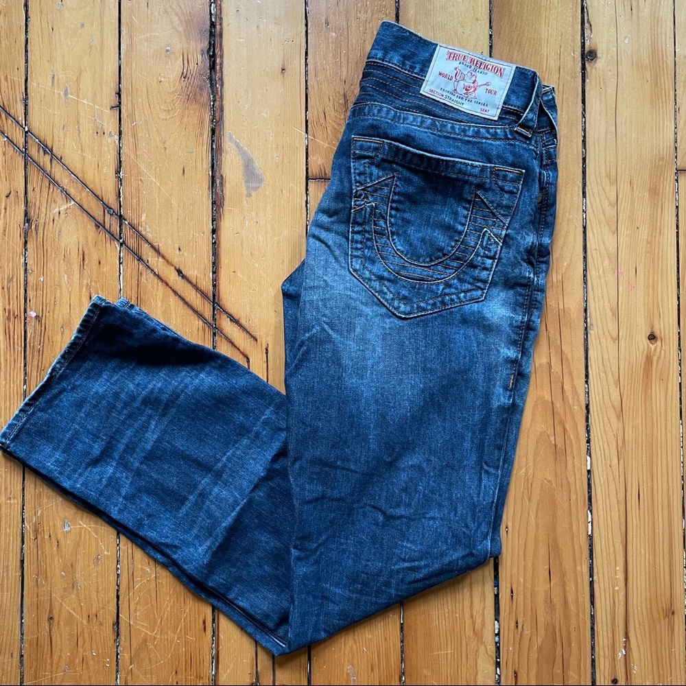 Men’s True Religion straight run stitch Sz 34